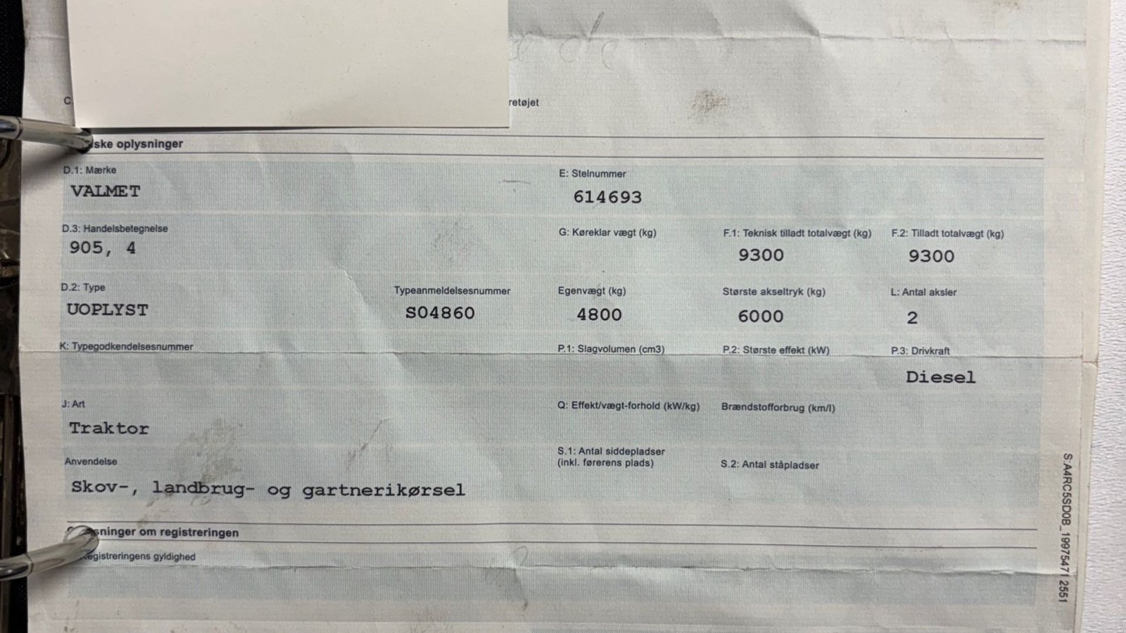 Traktor typu Valmet 905 GLOX, Gebrauchtmaschine w Thorsø (Zdjęcie 21)