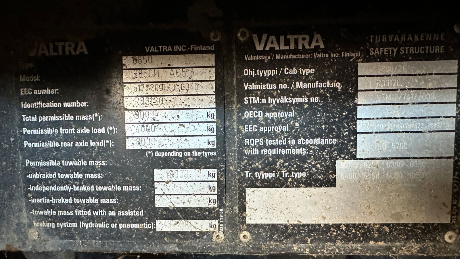 Traktor του τύπου Valtra 6850 Hi-Tech, Gebrauchtmaschine σε Kjellerup (Φωτογραφία 6)