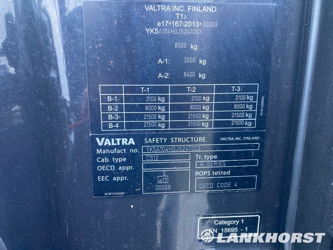Traktor del tipo Valtra A104, Gebrauchtmaschine In Emsbüren (Immagine 20)