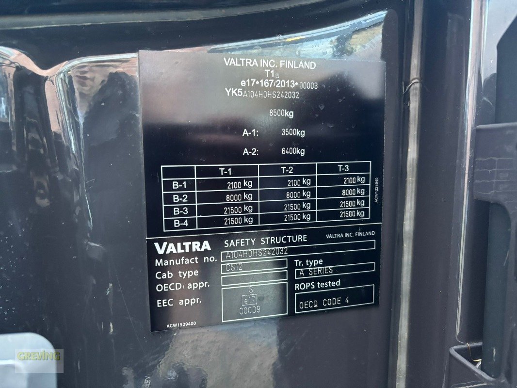 Traktor от тип Valtra A104, Gebrauchtmaschine в Ahaus (Снимка 15)