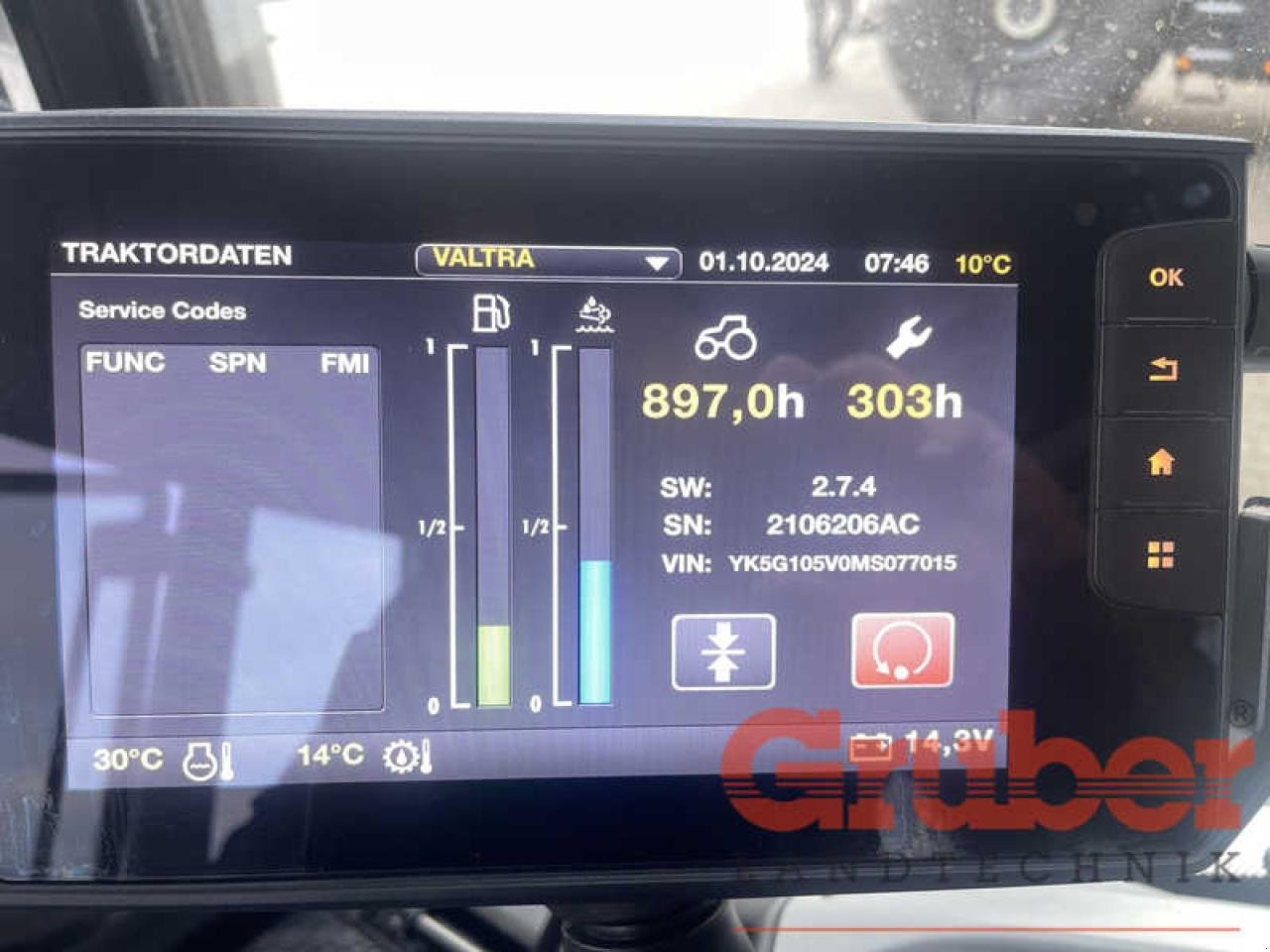 Traktor des Typs Valtra G 105 V 1B9 (inkl. Gewährleistungsverlängerung), Gebrauchtmaschine in Ampfing (Bild 9)