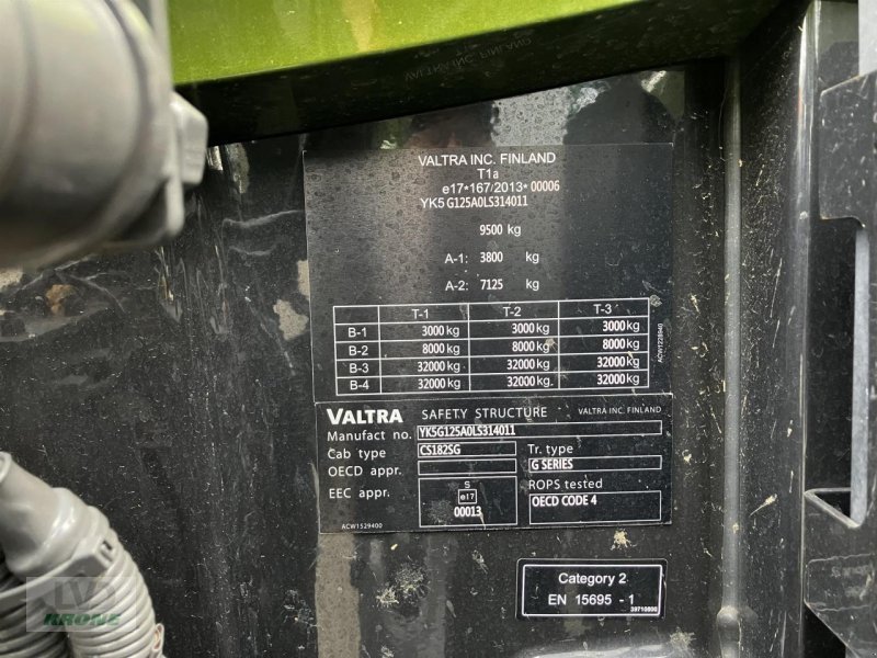 Traktor typu Valtra G125 Unlimited, Gebrauchtmaschine v Spelle (Obrázek 17)