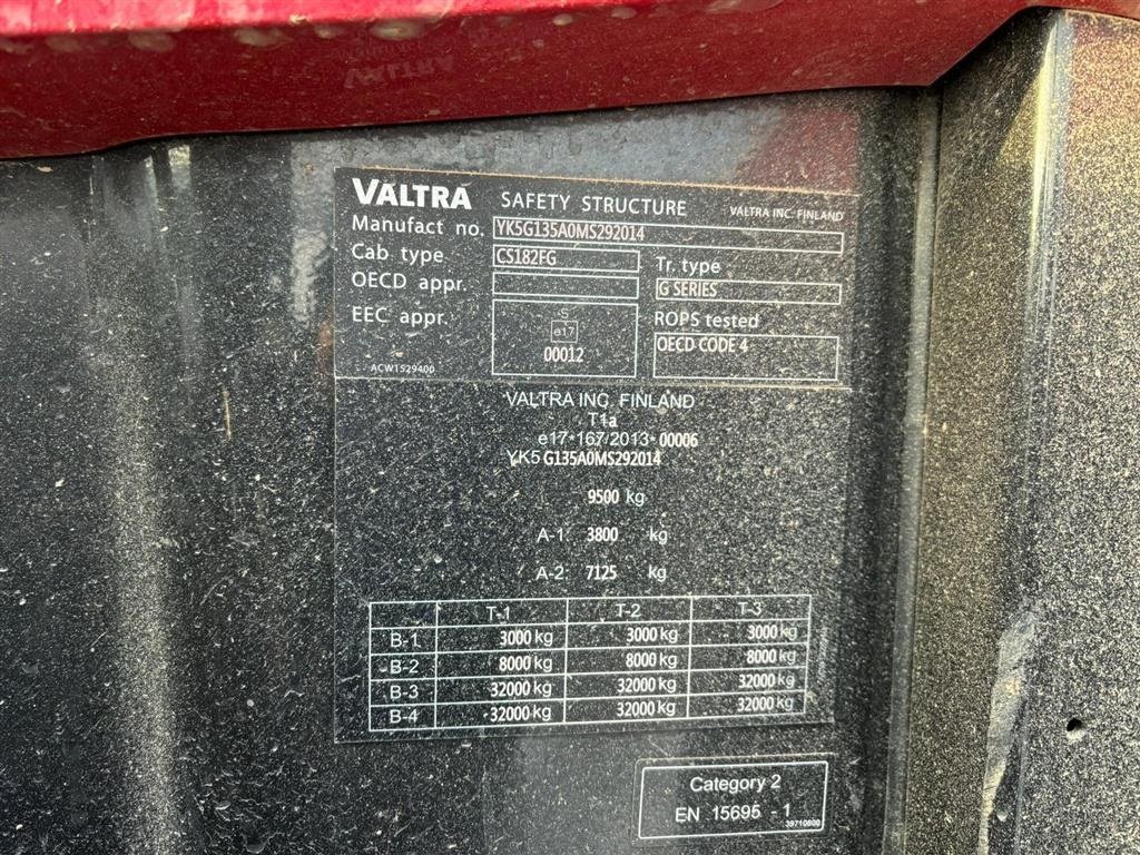 Traktor des Typs Valtra G135A Frontlæsser Alo. Kun 940 timer. Hich krog. Ring til Ulrik på 40255544. Jeg snakker Jysk, tysk og engelsk., Gebrauchtmaschine in Kolding (Bild 7)