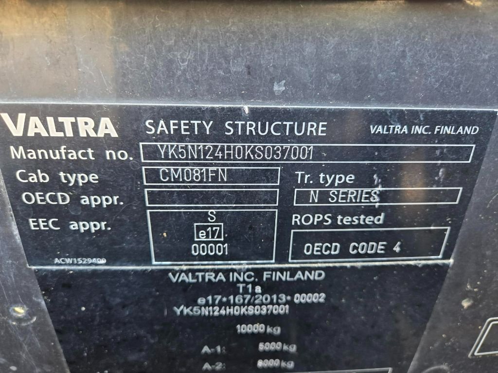 Traktor typu Valtra N124 Hitech H5, Gebrauchtmaschine v ATHIS (Obrázek 5)