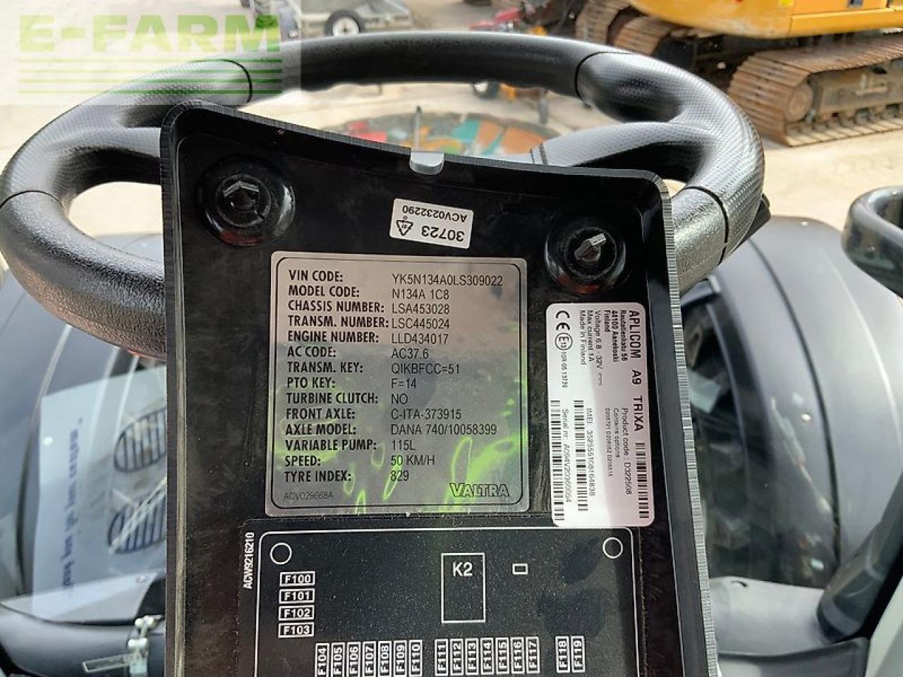 Traktor Türe ait Valtra n134 active tractor (st26110), Gebrauchtmaschine içinde SHAFTESBURY (resim 27)