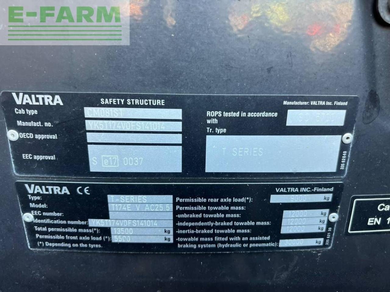 Traktor типа Valtra t 174 versu, Gebrauchtmaschine в ag BROEKLAND (Фотография 15)