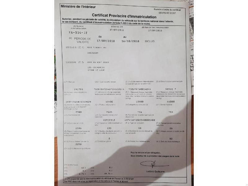 Traktor του τύπου Valtra T154H, Gebrauchtmaschine σε COULONGES SUR AUTIZE (Φωτογραφία 8)