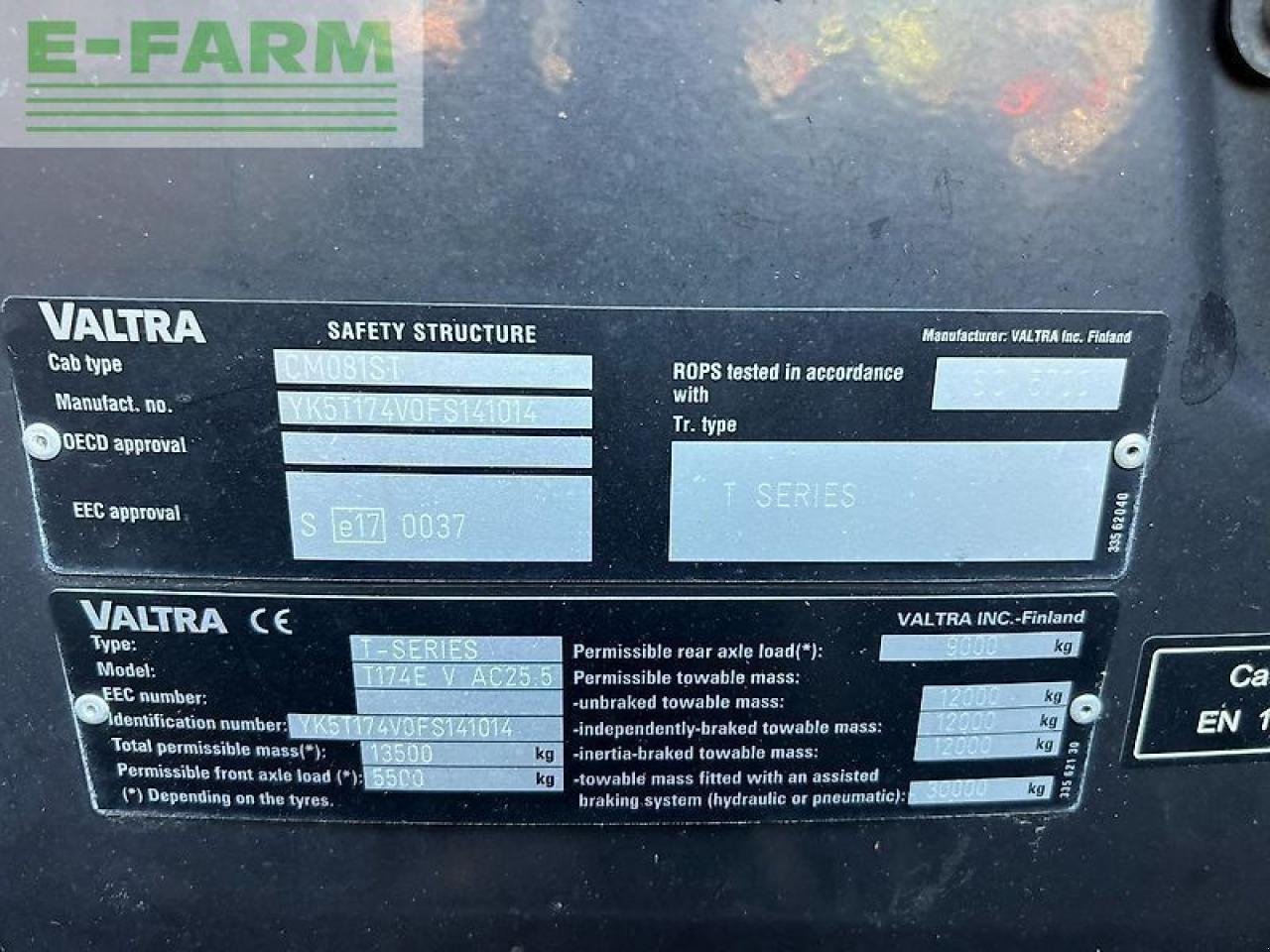 Traktor typu Valtra t174 versu, Gebrauchtmaschine v ag BROEKLAND (Obrázek 15)