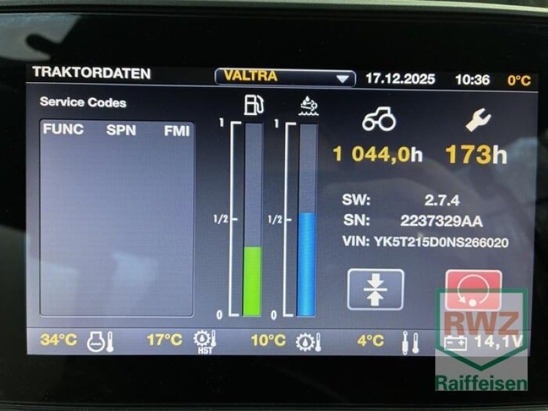 Traktor del tipo Valtra T215D, Gebrauchtmaschine en Flammersfeld (Imagen 11)