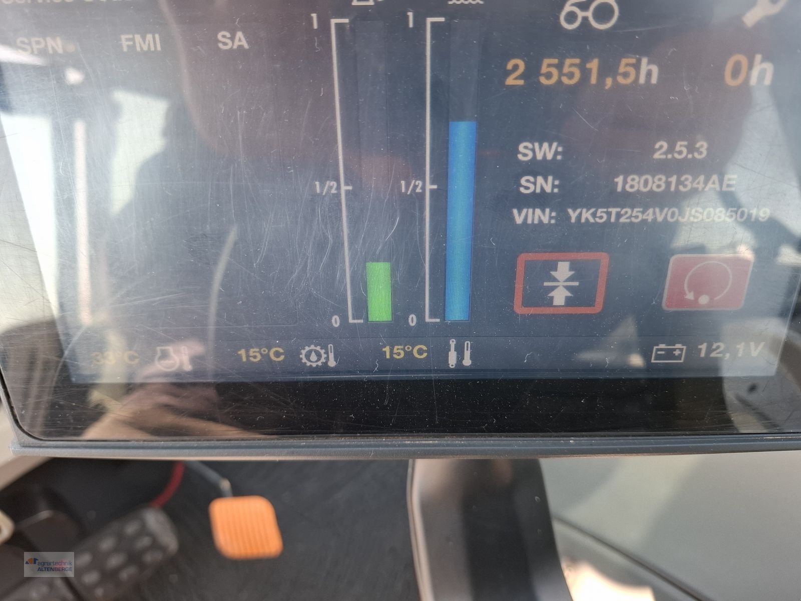 Traktor tipa Valtra T254  Versu mit NTRIP (NOVA), Gebrauchtmaschine u Altenberge (Slika 13)