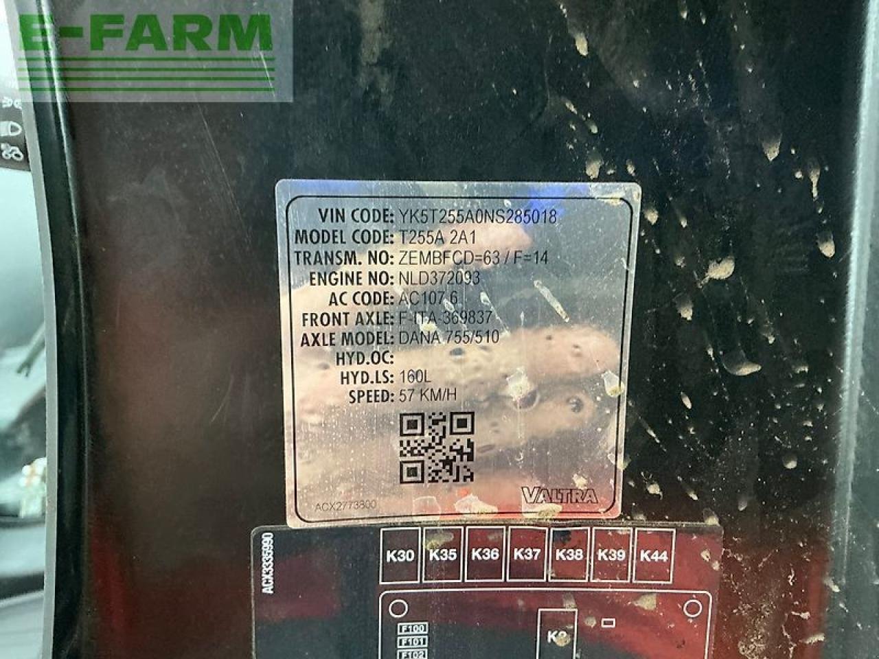 Traktor van het type Valtra t255 active tractor (st25717), Gebrauchtmaschine in SHAFTESBURY (Foto 24)