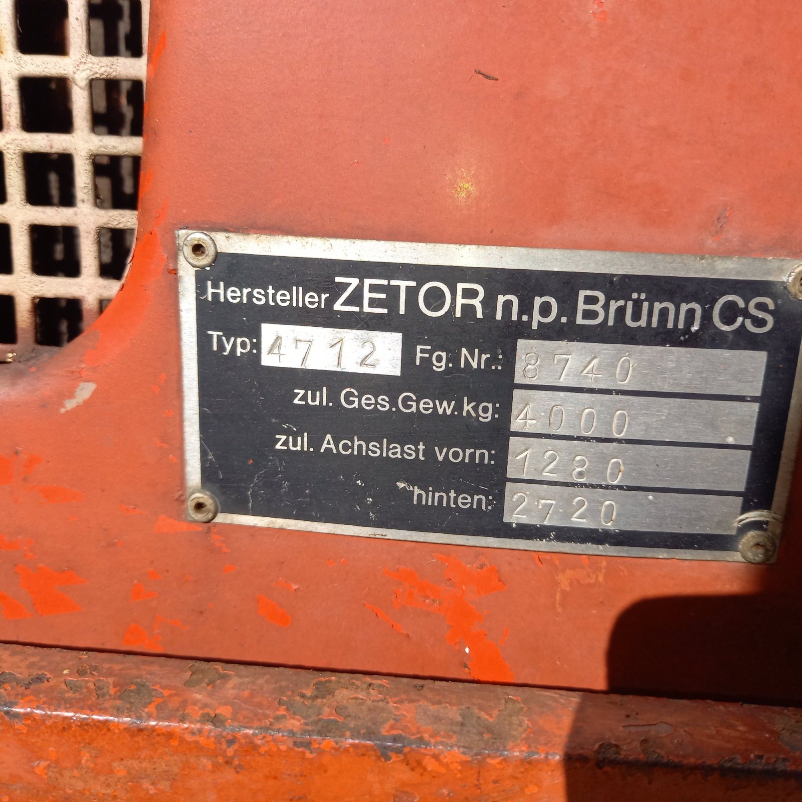 Traktor du type Zetor 4712, Gebrauchtmaschine en Reuth (Photo 4)