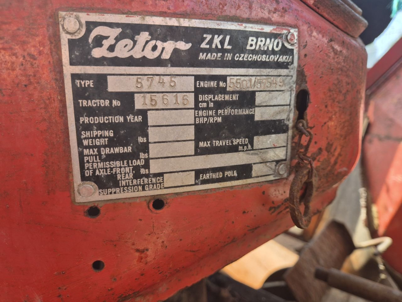 Traktor от тип Zetor 5745, Gebrauchtmaschine в Weiteveen (Снимка 4)