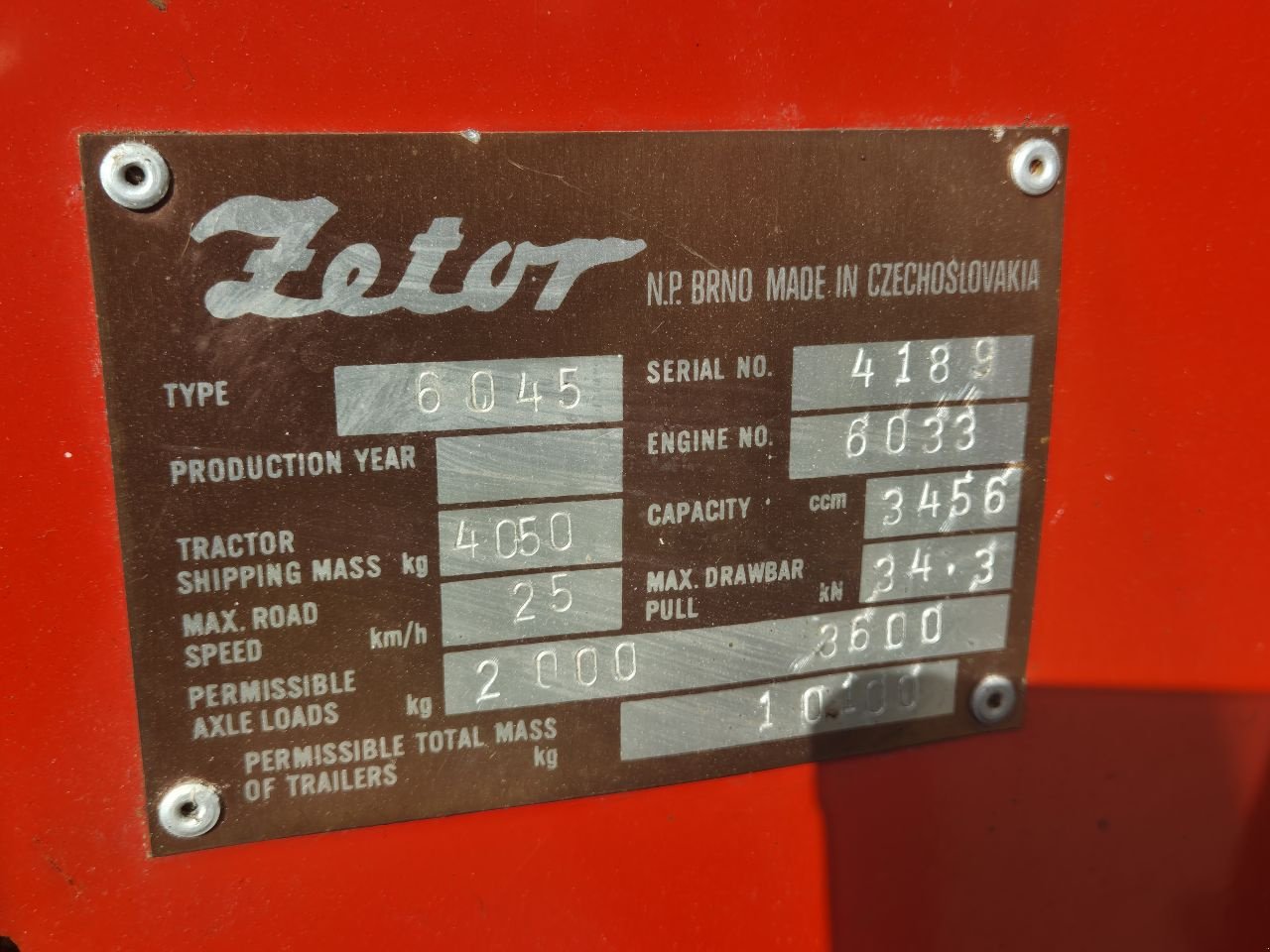 Traktor типа Zetor 6045, Gebrauchtmaschine в Weiteveen (Фотография 8)