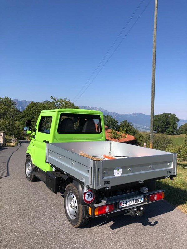 Transportfahrzeug des Typs EVUM aCar, Ausstellungsmaschine in Regensdorf (Bild 2)