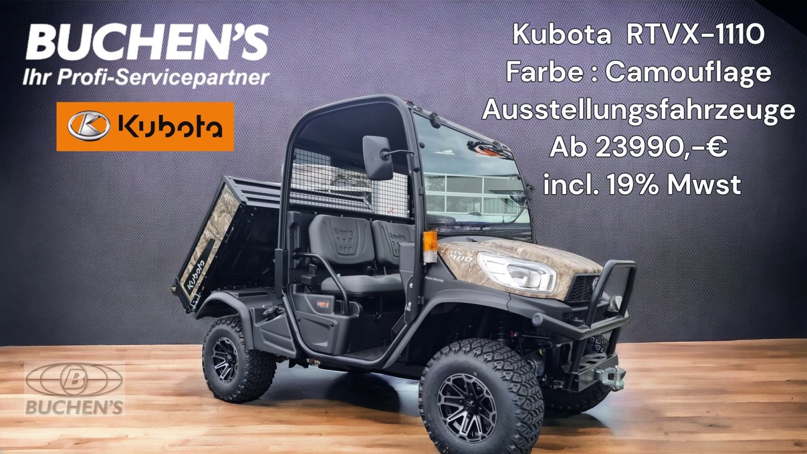 Transportfahrzeug от тип Kubota RTVX-1110 Camouflage, Neumaschine в Olpe (Снимка 11)