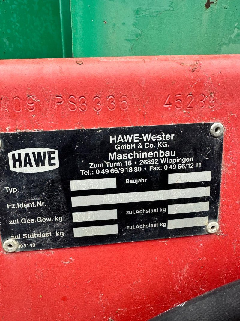 Tridemkipper typu Hawe WPS 33 T, Gebrauchtmaschine w Elmenhorst-Lanken (Zdjęcie 4)