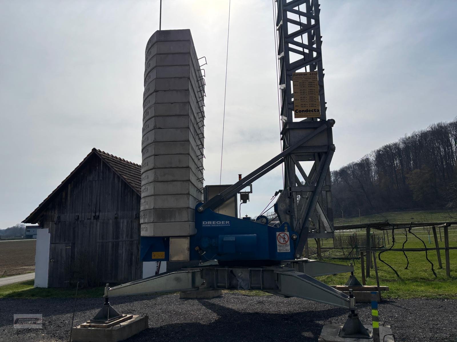 Turmdrehkran des Typs Condecta 4312, Gebrauchtmaschine in Deutsch - Goritz (Bild 8)