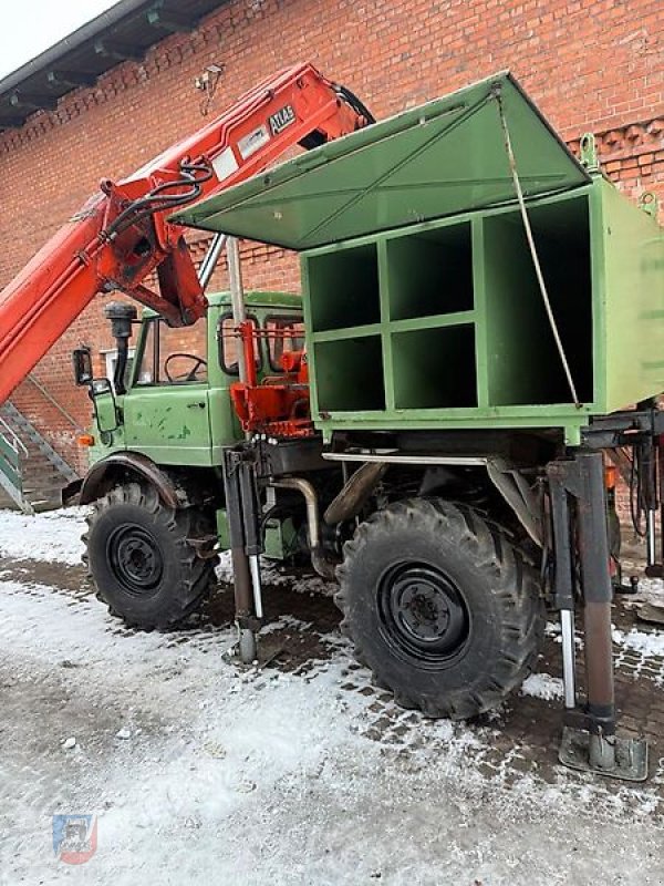 Unimog tip Mercedes-Benz 406 Seilwinde Kran Atlas AK3006 BJ79 H-Gutachten 19%MwSt, Gebrauchtmaschine in Fitzen (Poză 10)