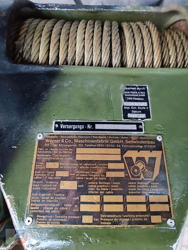 Unimog des Typs Mercedes-Benz Seilwinde U1300L Halter Werner, Gebrauchtmaschine in Fitzen (Bild 9)