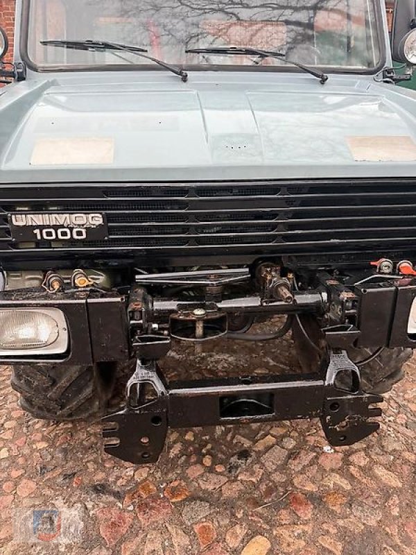 Unimog des Typs Mercedes-Benz U1000 Kran Atlas Zapfwelle 60 Km/h Ackerstolle MwSt., Gebrauchtmaschine in Fitzen (Bild 4)