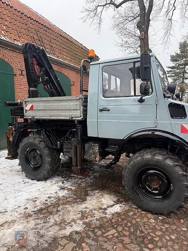 Unimog des Typs Mercedes-Benz U1000 Kran Atlas Zapfwelle 60 Km/h Ackerstolle MwSt., Gebrauchtmaschine in Fitzen (Bild 13)