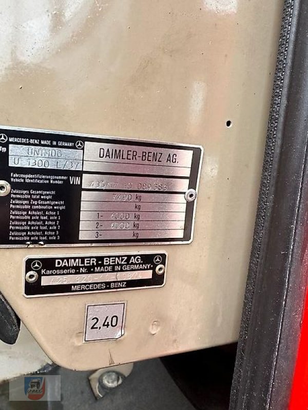 Unimog des Typs Mercedes-Benz U1300L 37 Turbo DoKa H-Gutachten Feuerwehr Womo Expedition, Gebrauchtmaschine in Fitzen (Bild 12)