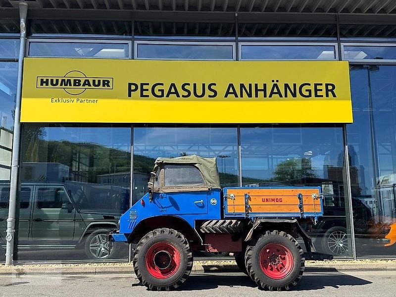 Unimog des Typs Mercedes-Benz Unimog 411 Cabrio mit Heckkraftheber, Gebrauchtmaschine in Gevelsberg (Bild 1)