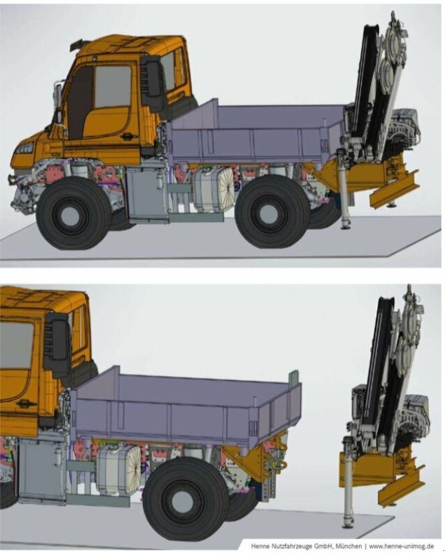 Unimog des Typs Mercedes-Benz Unimog U 323 mit HIAB Kran D072-4, Gebrauchtmaschine in Heimstetten (Bild 4)