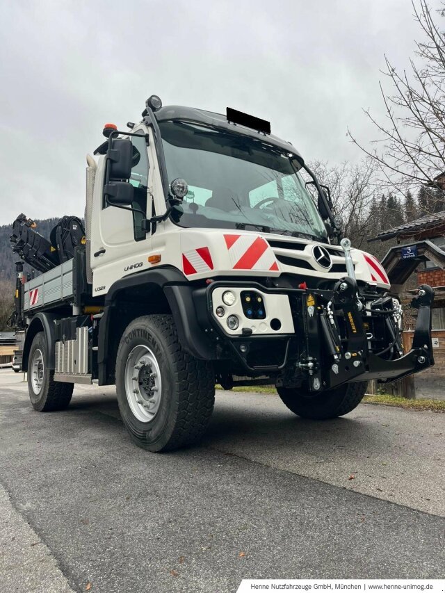 Unimog des Typs Mercedes-Benz Unimog U 323 mit HIAB Kran D072-4, Gebrauchtmaschine in Heimstetten (Bild 8)