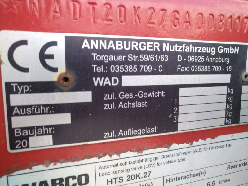 Vakuumfass of the type Annaburger HTS 20k27, Gebrauchtmaschine in Liebenwalde (Picture 29)