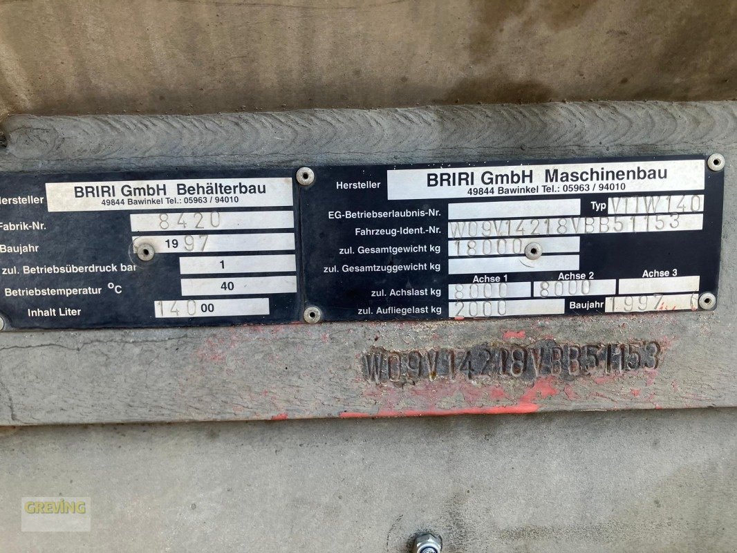 Vakuumfass des Typs Briri VTTW 140 *Kundenuaftrag*, Gebrauchtmaschine in Ort - Kunde (Bild 11)