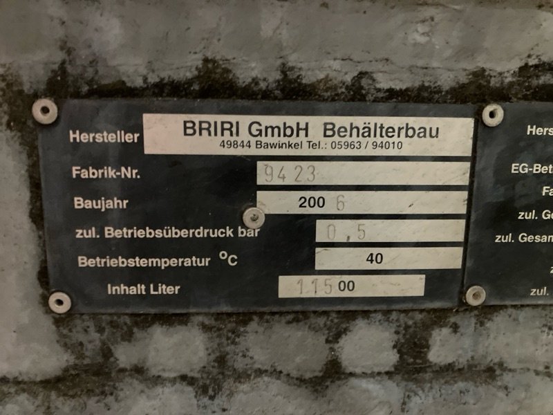 Vakuumfass типа Briri VTWF 120, Gebrauchtmaschine в Klein Berßen (Фотография 10)