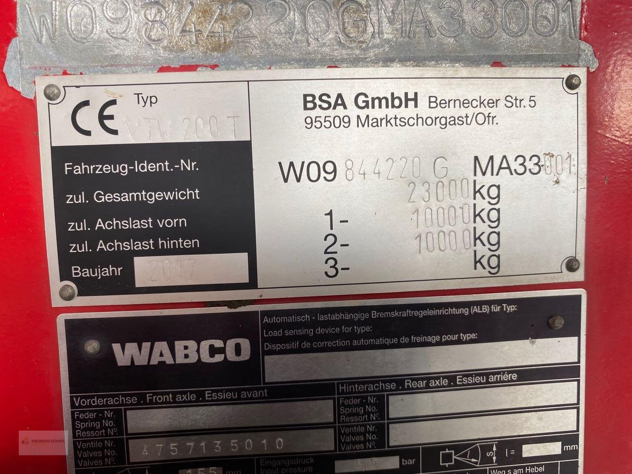 Vakuumfass tip BSA VTW 200 T, Gebrauchtmaschine in Twist - Rühlerfeld (Poză 13)