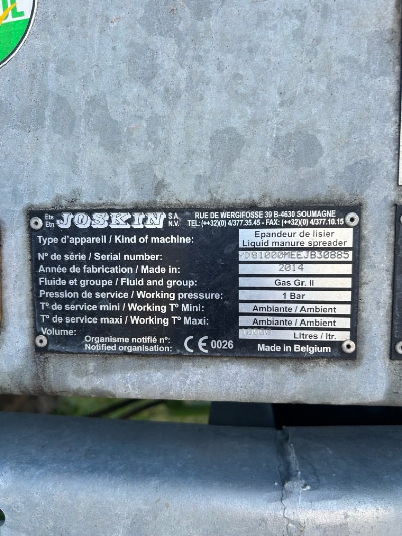 Vakuumfass des Typs Joskin Modulo 2 10000 MEB, Gebrauchtmaschine in Nauen (Bild 7)