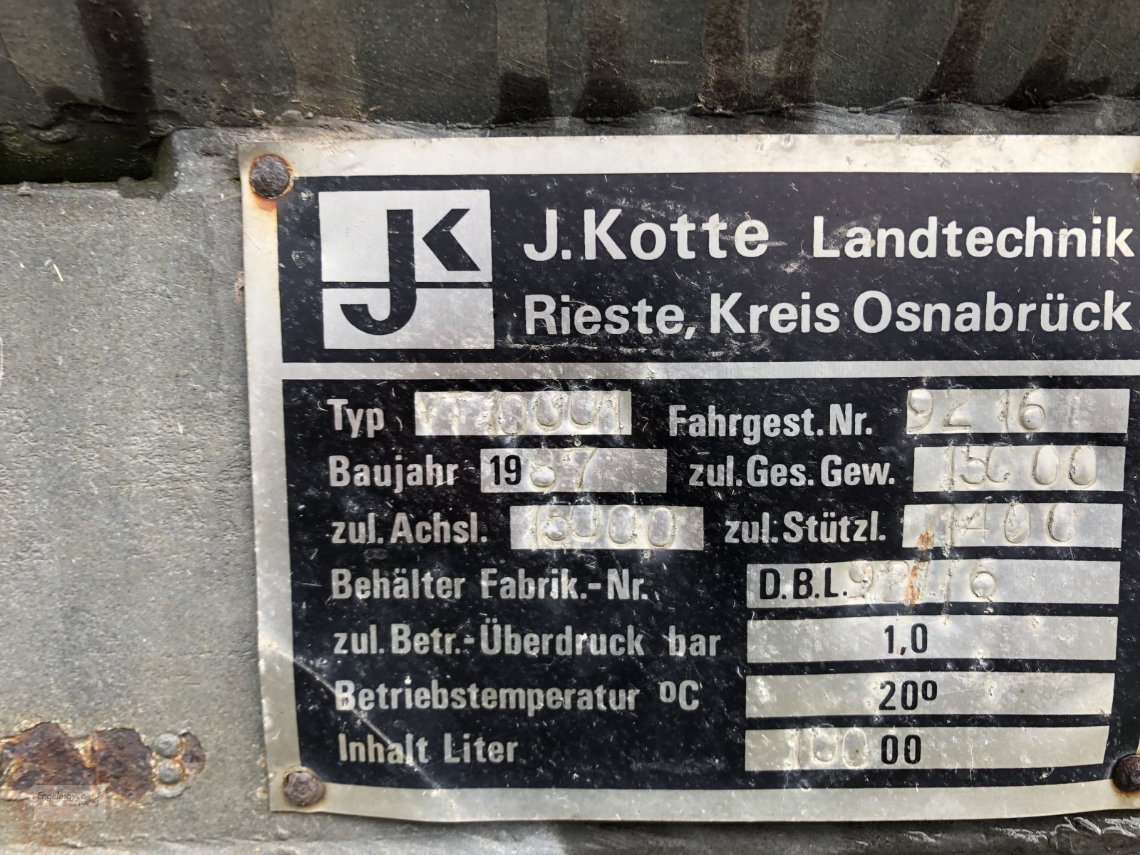 Vakuumfass typu Kotte VT 10000, Gebrauchtmaschine v Altusried-Kimratshofen (Obrázek 7)