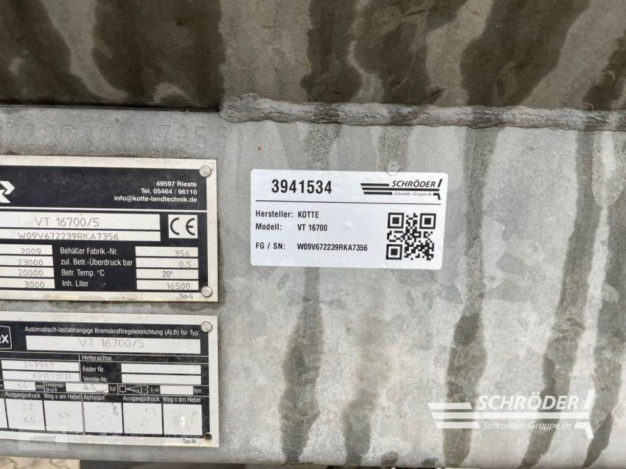 Vakuumfass des Typs Kotte VT 16700, Gebrauchtmaschine in Wildeshausen (Bild 22)