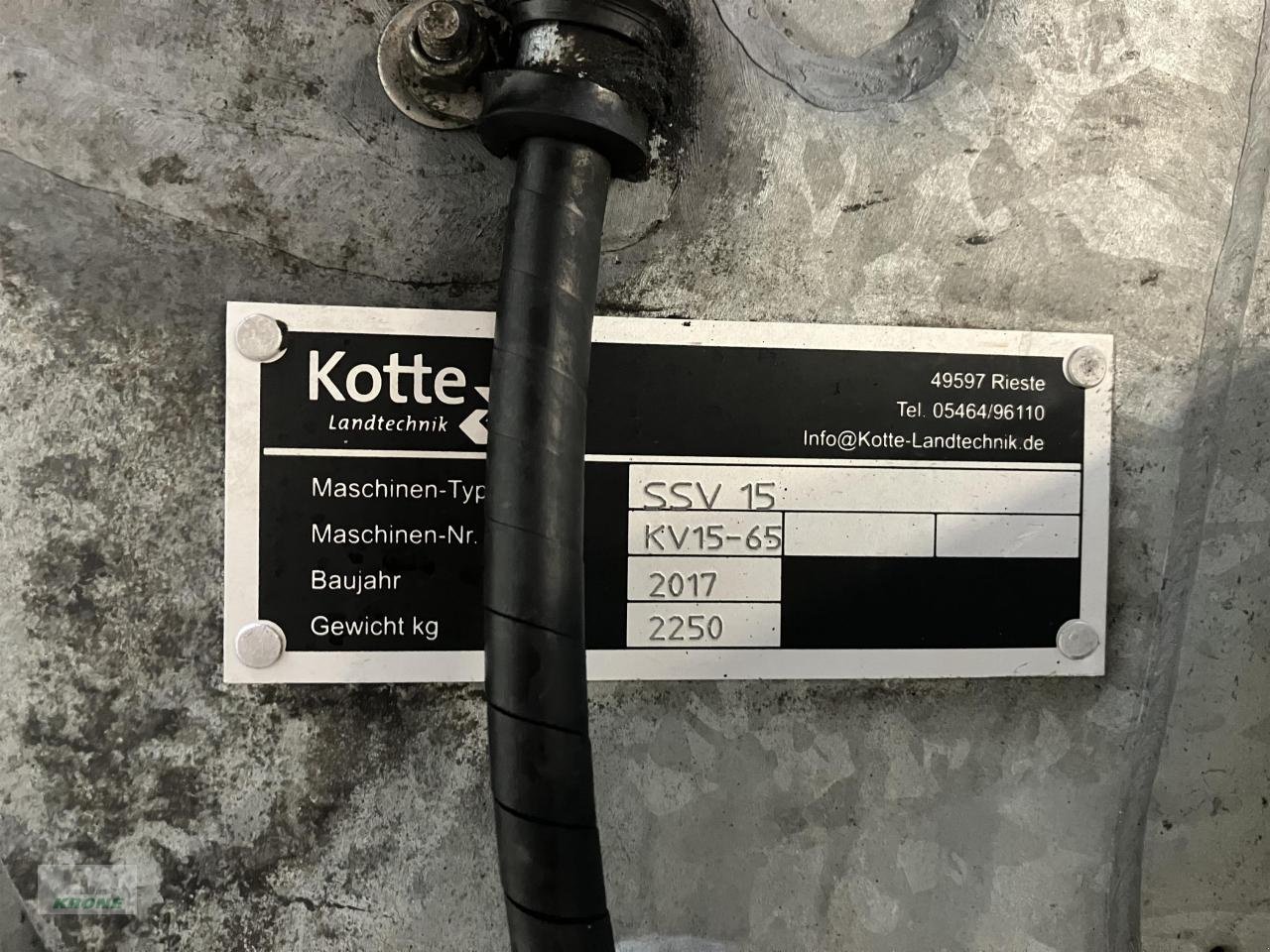 Vakuumfass a típus Kotte VT 18.300, Gebrauchtmaschine ekkor: Spelle (Kép 19)