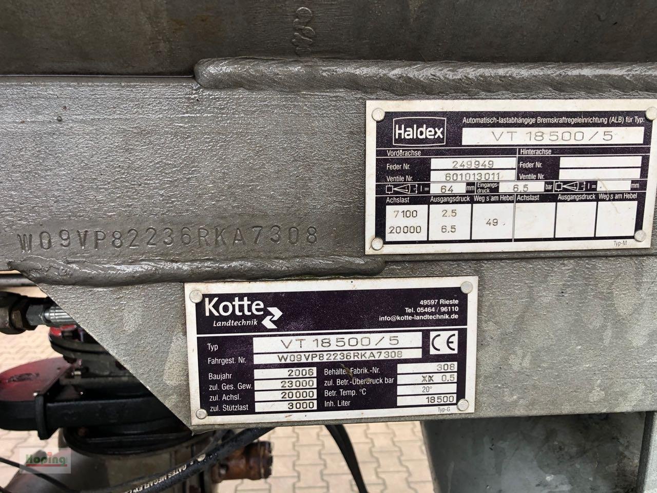 Vakuumfass des Typs Kotte VT 18500/5, Gebrauchtmaschine in Bakum (Bild 4)