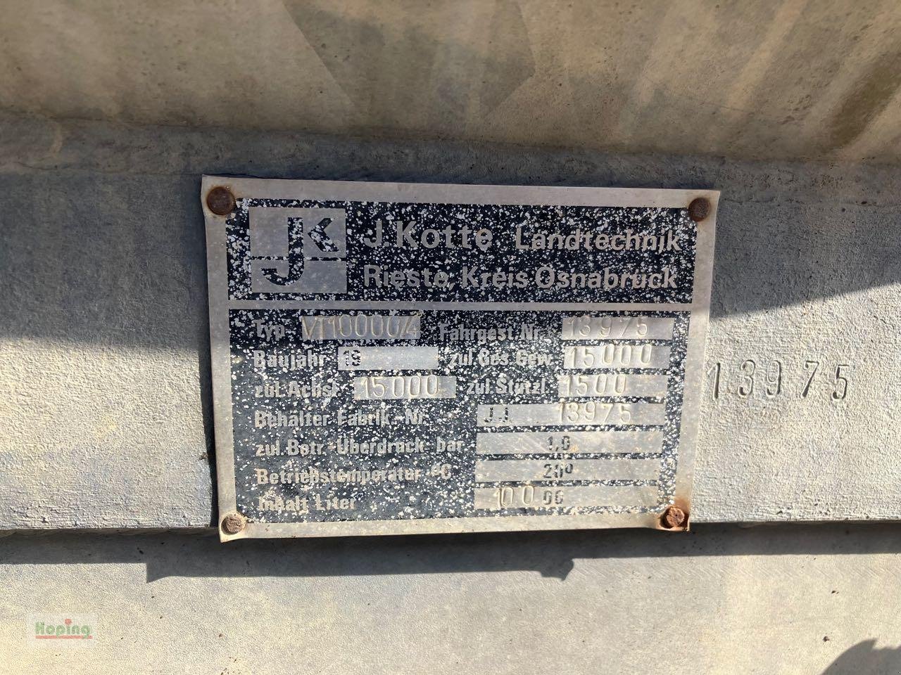 Vakuumfass des Typs Kotte VT10.000/4, Gebrauchtmaschine in Bakum (Bild 12)