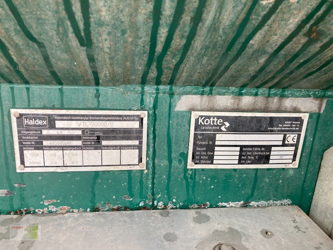 Vakuumfass del tipo Kotte VTL 20000 /B, Gebrauchtmaschine en Risum-Lindholm (Imagen 11)
