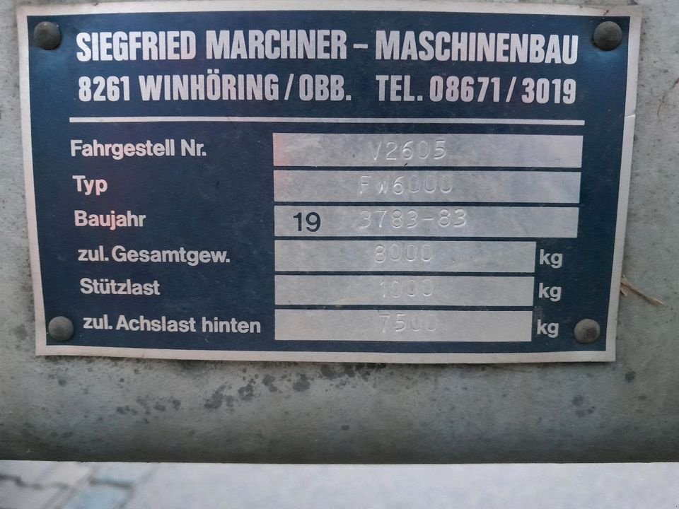 Vakuumfass typu Marcher FW 6000, Gebrauchtmaschine v Seubersdorf-Wissing (Obrázek 16)