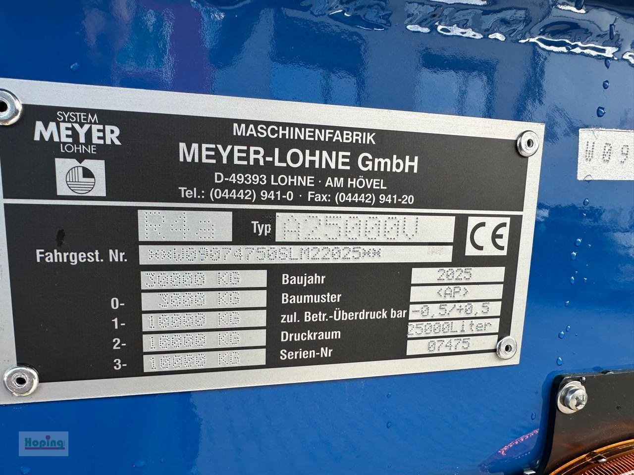 Vakuumfass des Typs Meyer-Lohne Cargo 25.000 Liter, Neumaschine in Bakum (Bild 7)