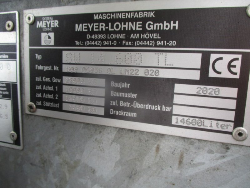 Vakuumfass типа Meyer Lohne Rekordia Pumptankwagen, Gebrauchtmaschine в Holle- Grasdorf (Фотография 9)