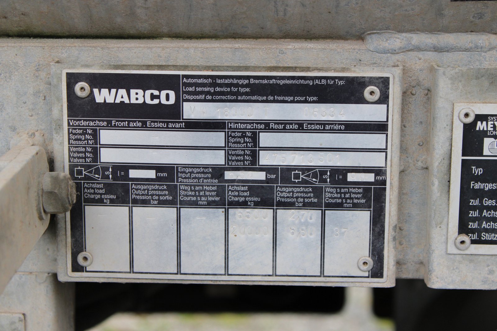 Vakuumfass des Typs Meyer-Lohne VW18.000 T Vakuumwagen, Gebrauchtmaschine in Holle- Grasdorf (Bild 5)