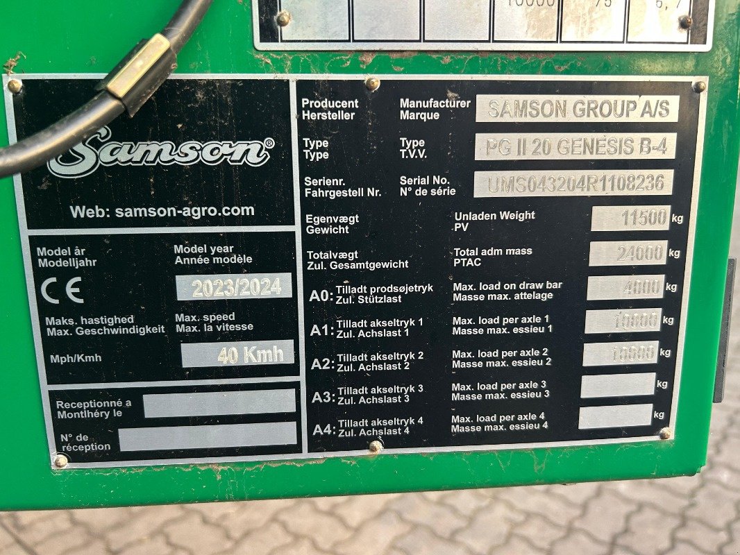 Vakuumfass tipa Samson PG II 20 Genesis, Gebrauchtmaschine u Sittensen (Slika 18)