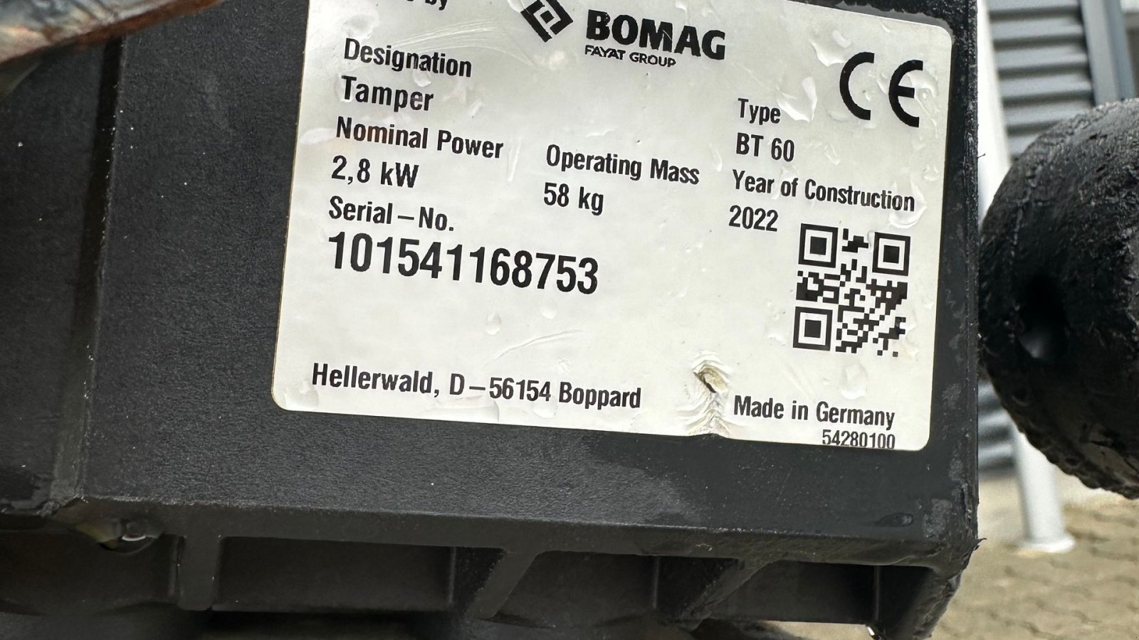 Vibrations-Stampfer типа Bomag BT 60, Gebrauchtmaschine в Rønnede (Фотография 7)