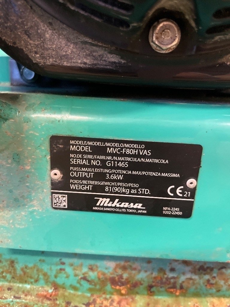 Vibrations-Stampfer Türe ait Sonstige MVC F80, Gebrauchtmaschine içinde Vrå, Frejlev, Hornslet & Ringsted (resim 2)