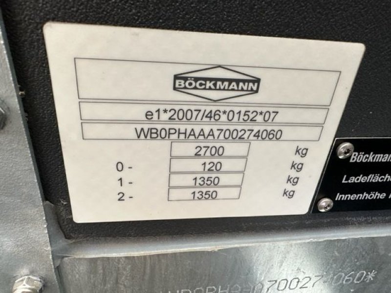 Viehanhänger des Typs Böckmann Viehanhänger VH 3016/27 Holz mit Aluboden, Neumaschine in Tamsweg (Bild 8)