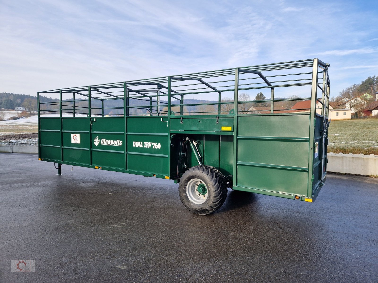Viehanhänger typu Dinapolis TRV 760 Tiertransportwagen Druckluft Hydr. Absenkbar, Neumaschine v Tiefenbach (Obrázek 10)